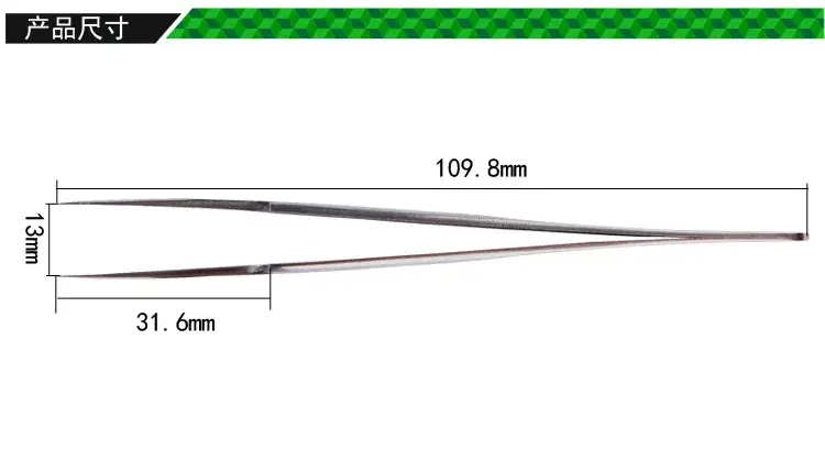 Stainless Steel Ultra-Sharp Tweezers 10L - Image 2