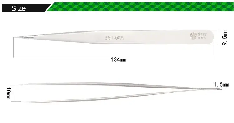 Stainless Steel Pointed Tweezers Super Pointed Wear Resistant Acid Resistant - Image 3