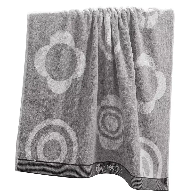 Pure Cotton Bath Towel Thickened Gray Absorbent Soft - Image 7