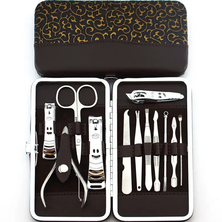 12-Piece Pink Nail Clipper Set for Women - Image 17