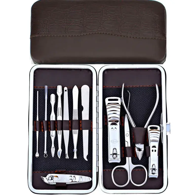 12-Piece Pink Nail Clipper Set for Women - Image 10