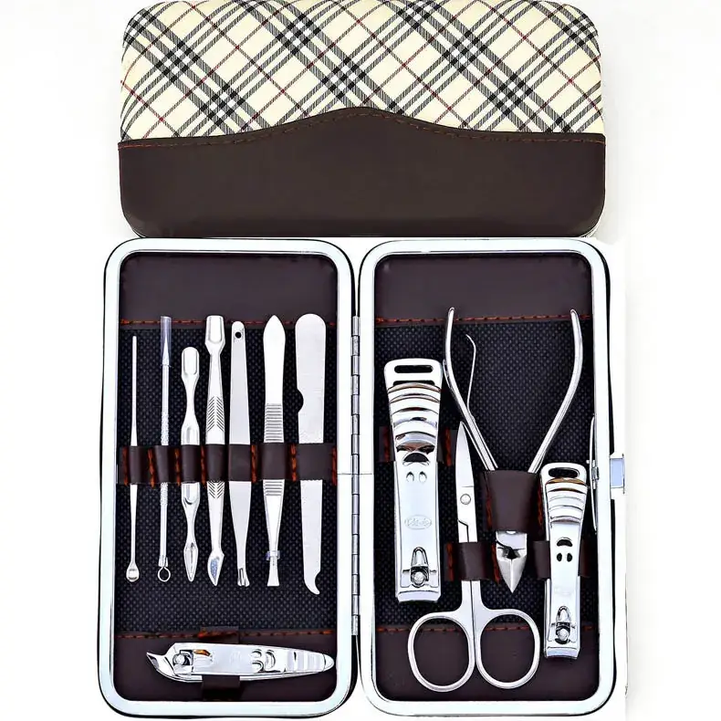 12-Piece Pink Nail Clipper Set for Women - Image 13