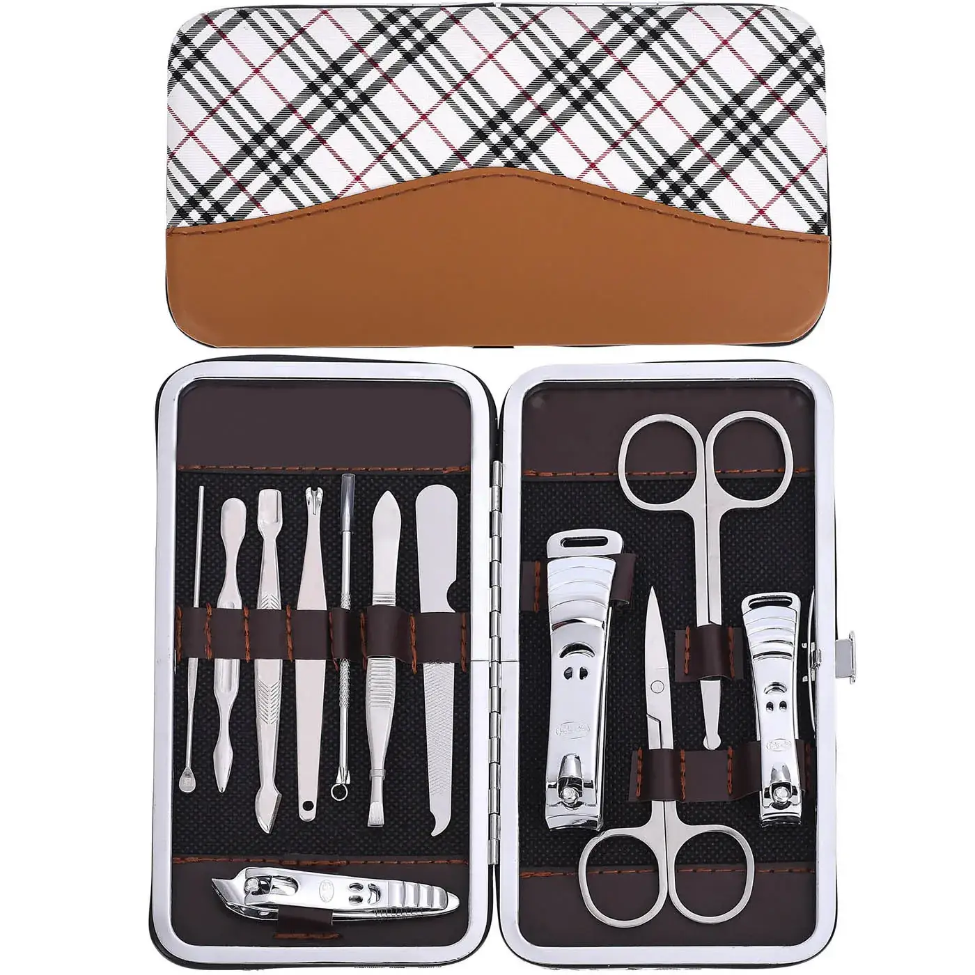 12-Piece Pink Nail Clipper Set for Women - Image 14