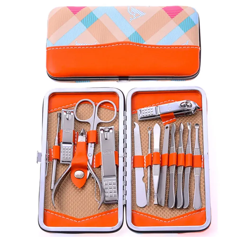 12-Piece Pink Nail Clipper Set for Women - Image 2