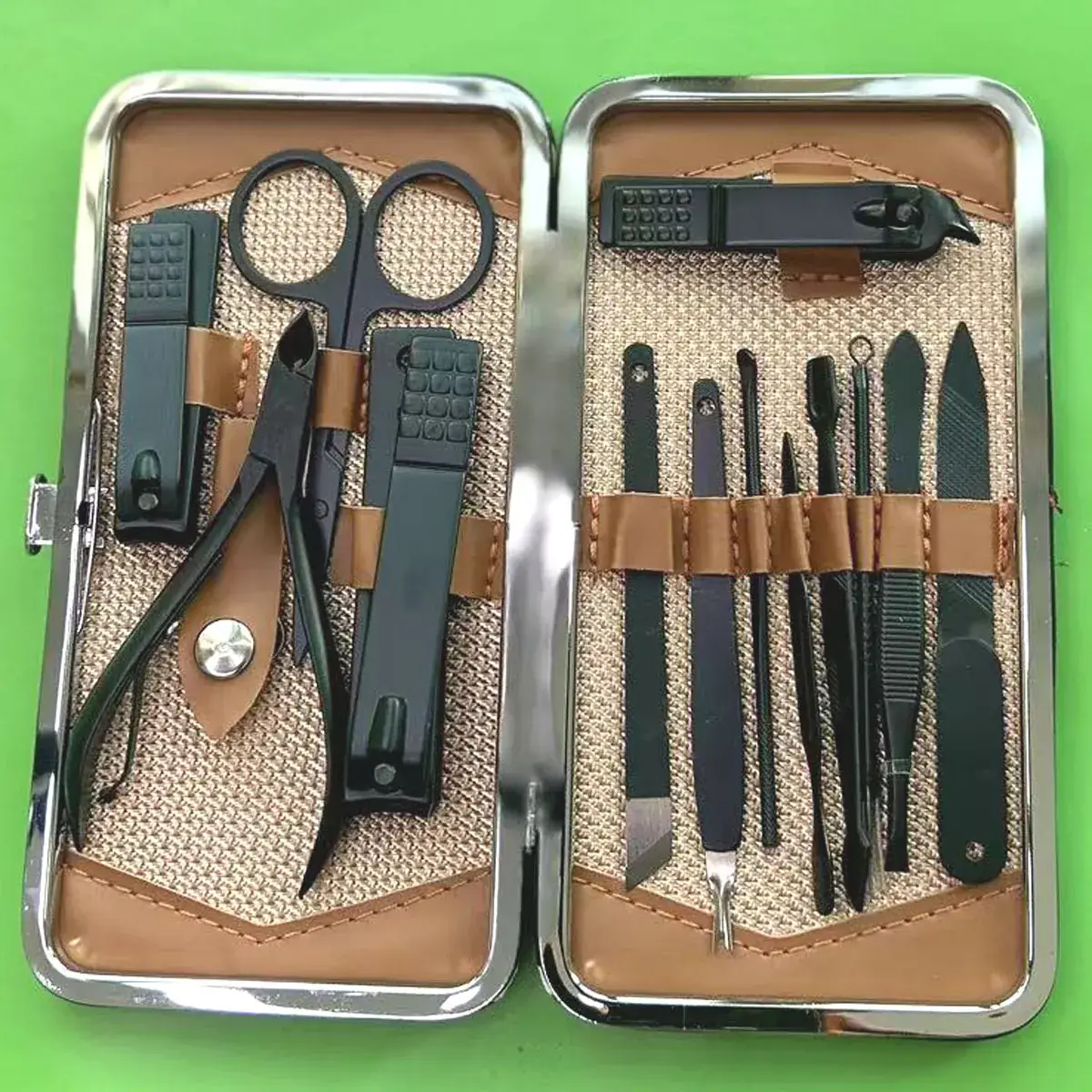 12-Piece Pink Nail Clipper Set for Women - Image 3