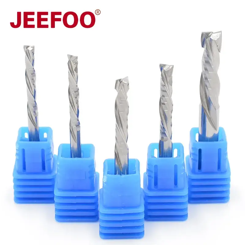 Jiefeng 3.175mm E Grade Milling Cutter Double Edged