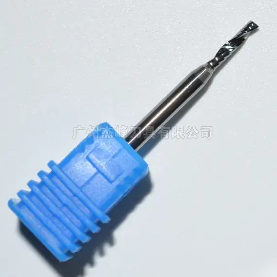 Single Edged Spiral Milling Cutter Blue Acrylic Board