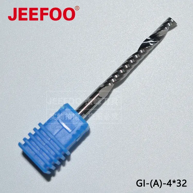 Single Edge Spiral Milling Cutter 4*32 Acrylic Cutting Tool