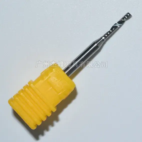 Single Edge Spiral Milling Cutter Yellow Acrylic Cutting Tool - Image 2