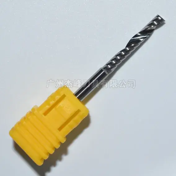 Single Edged Spiral Milling Cutter Yellow Plastic Handle - Image 2