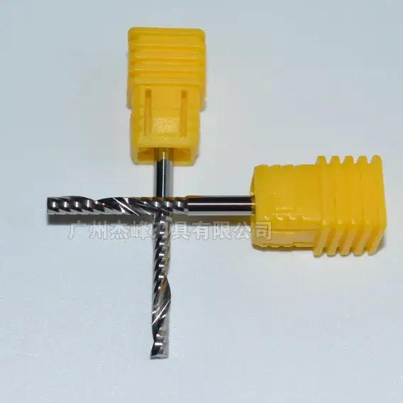 Single Edged Spiral Milling Cutter Yellow Plastic Handle - Image 3