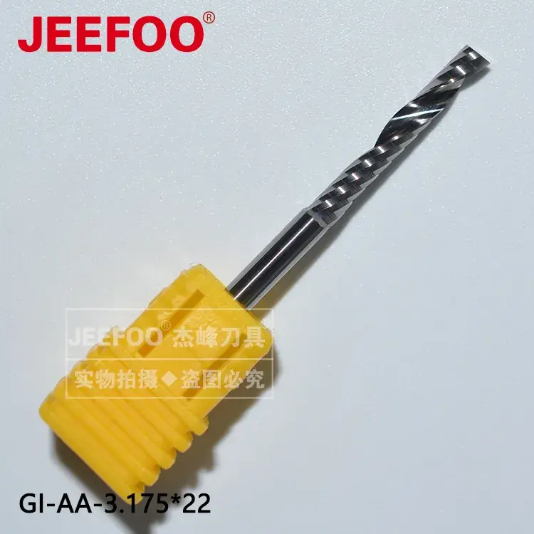 Single Edged Spiral Milling Cutter Yellow Plastic Handle