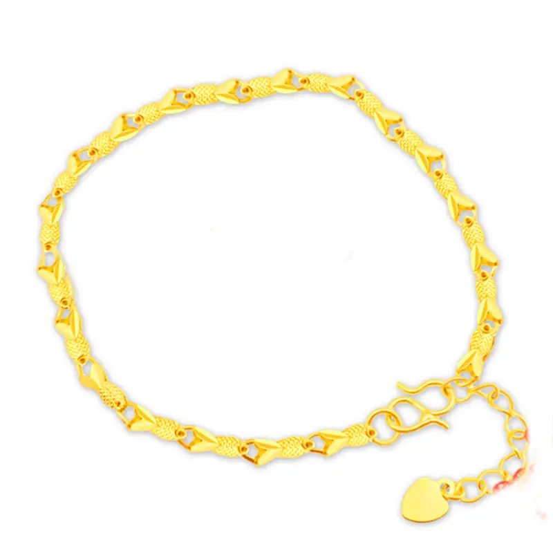Gold Plated Reverse Mold Fish Bracelet Wholesale Xinjewelry