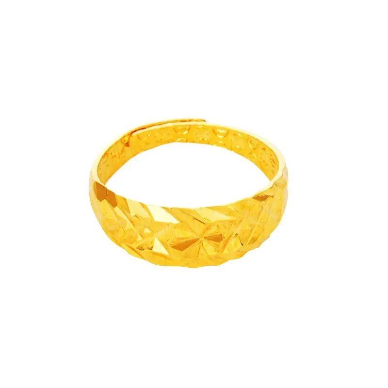 Gold Plated Large Star Opening Ring for Couples - Image 6