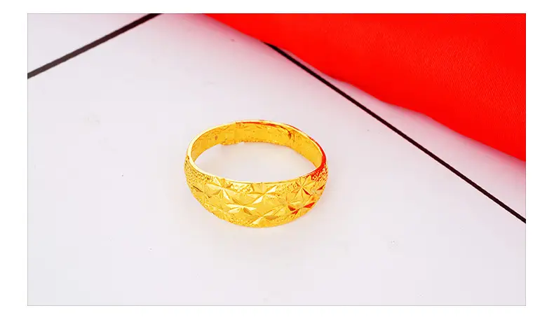 Gold Plated Large Star Opening Ring for Couples — feature 7
