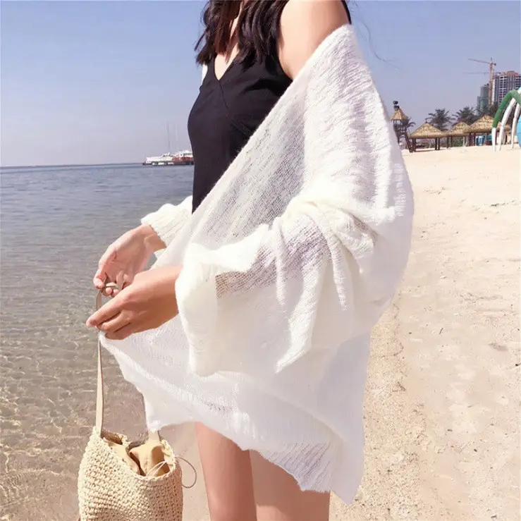 Women Korean Style Striped Summer Shawl — feature 11