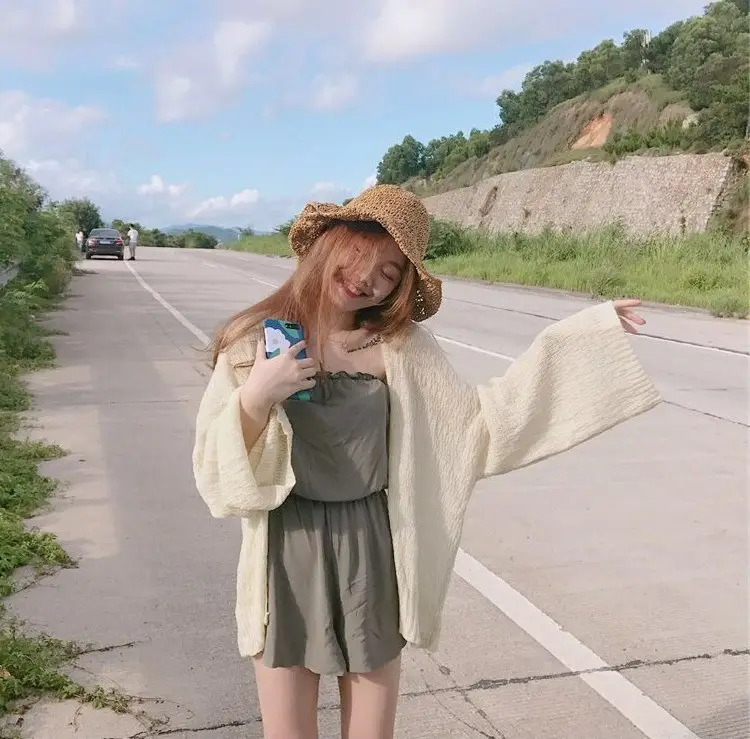 Women Korean Style Striped Summer Shawl — feature 4