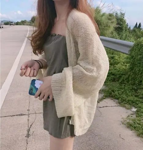 Women Korean Style Striped Summer Shawl
