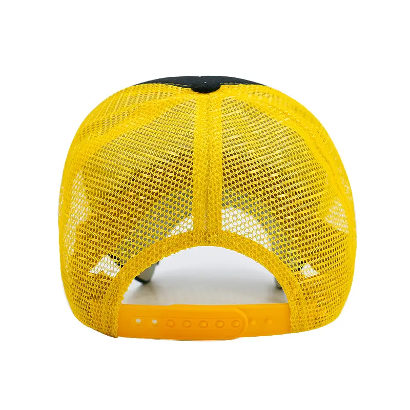 Men's Korean Style Letter Embroidered Mesh Hat Blue Red - Image 15