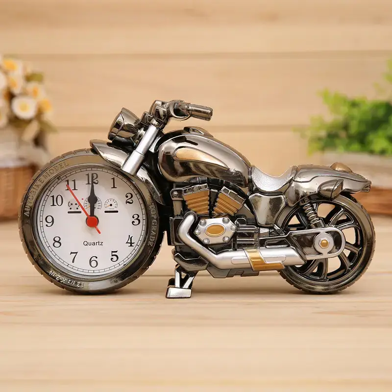 Motorcycle Alarm Clock Decorative Home Item - Image 3