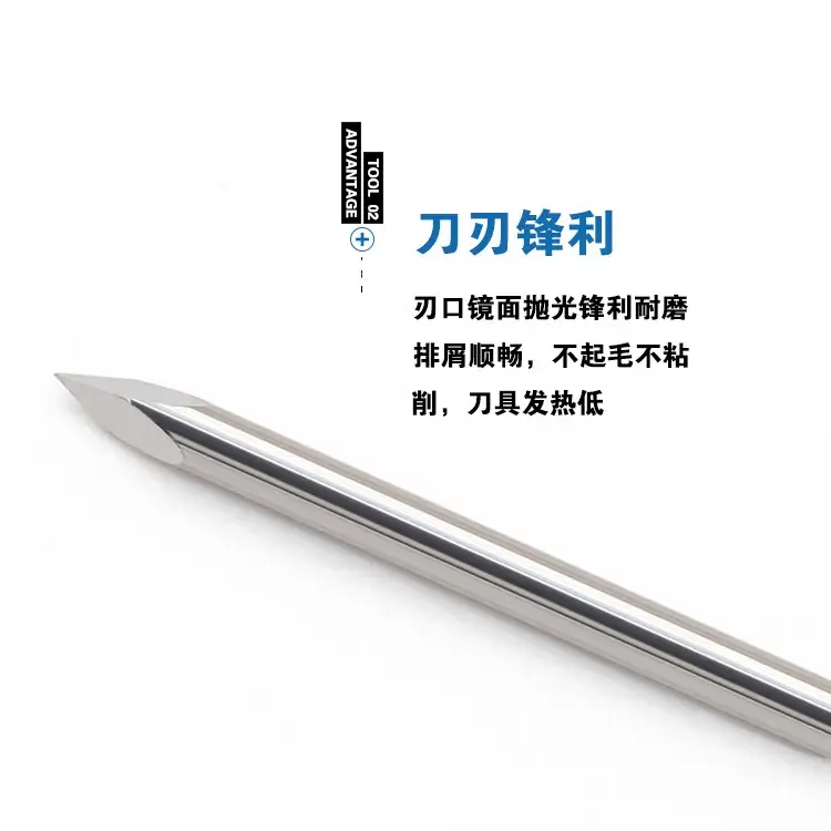 Jiefeng Triangular Knife 3-Edge Metal Marble Jade Engraving Tool - Image 2
