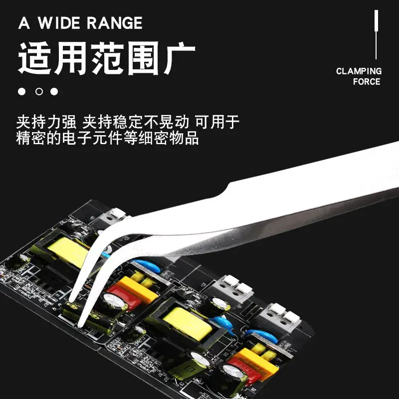 Precision Clip Tweezers Stainless Steel Wide Range