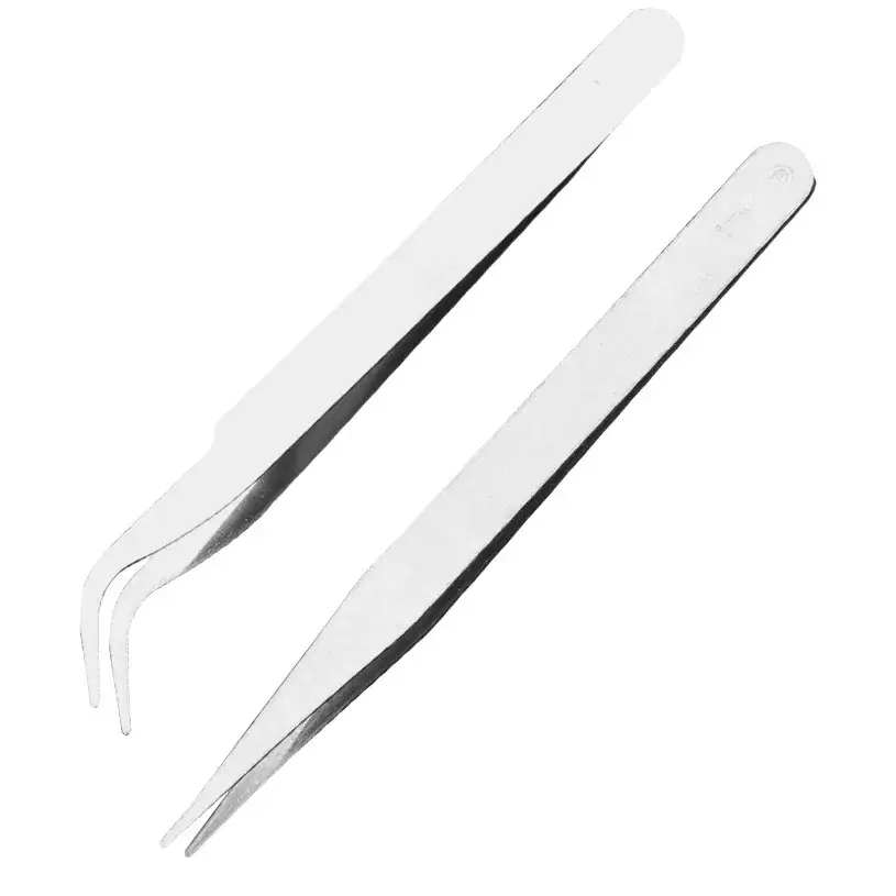 Precision Clip Tweezers Stainless Steel Wide Range