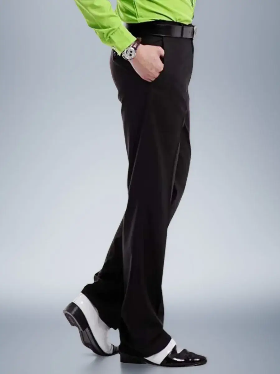 Men's White Performance Trousers for Summer Dance