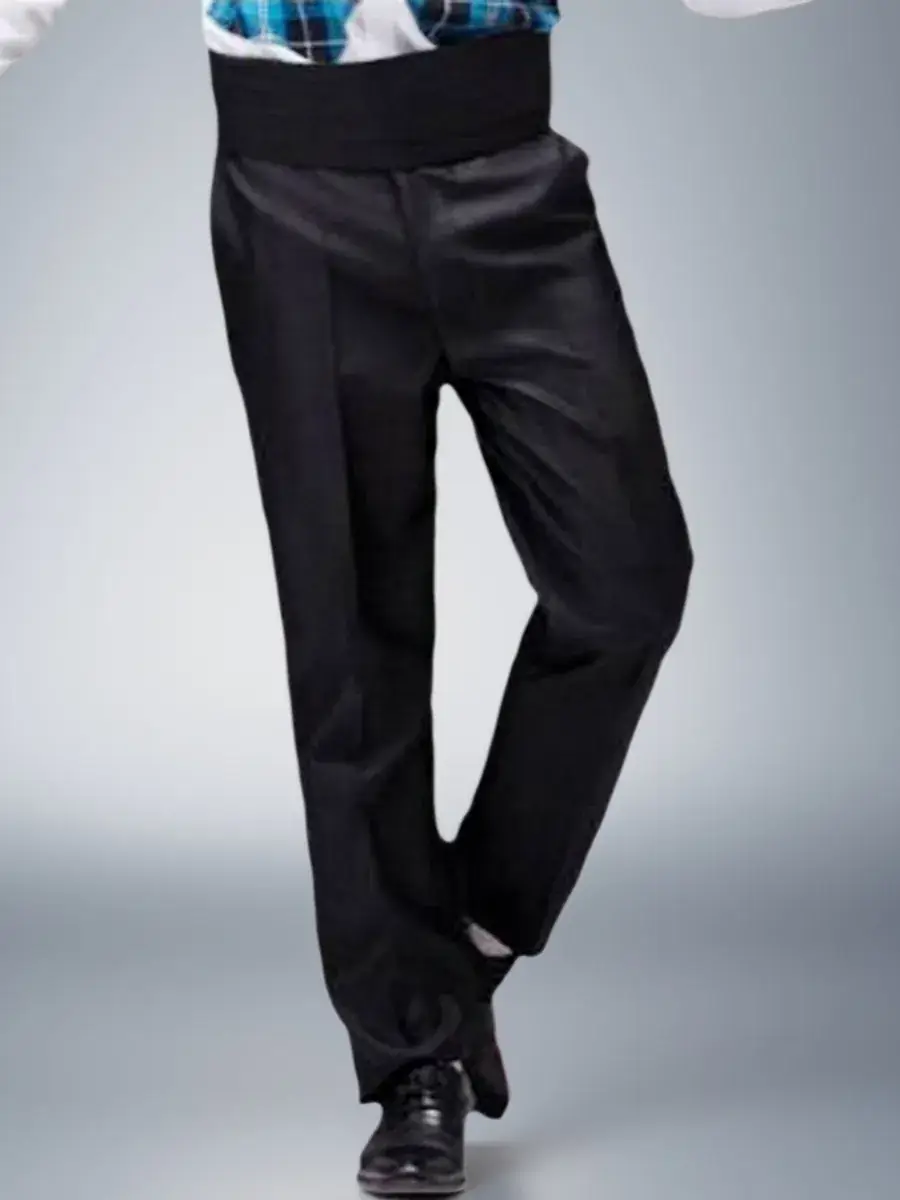 Men's White Performance Trousers for Summer Dance