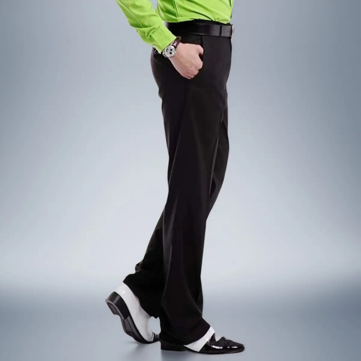 Men's White Performance Trousers for Summer Dance — feature 16