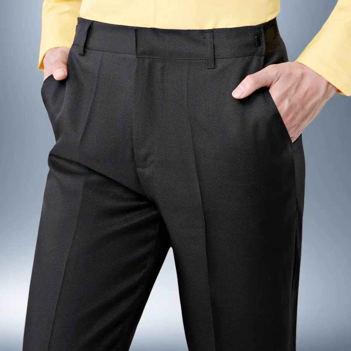Men's White Performance Trousers for Summer Dance — feature 19