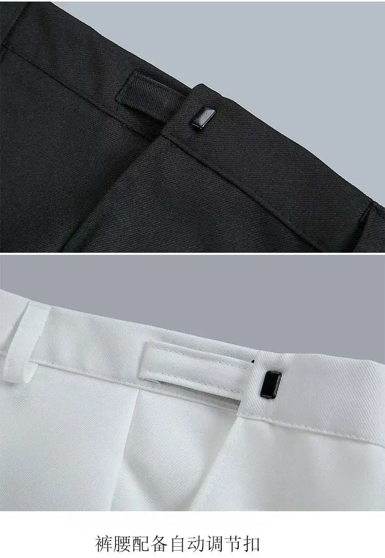 Men's White Performance Trousers for Summer Dance — feature 8