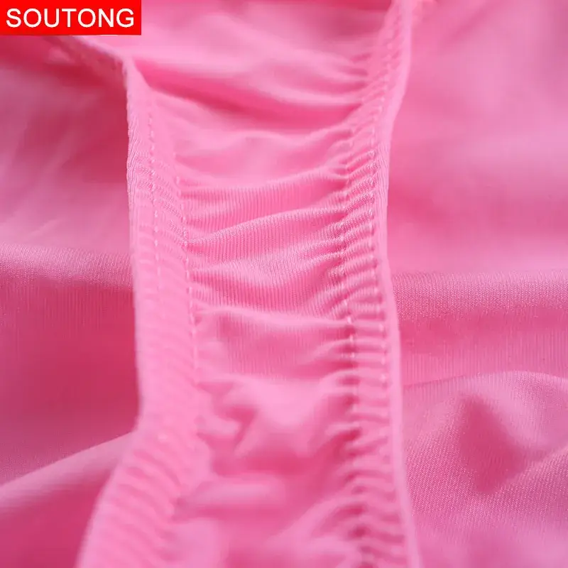 Men's Ice Silk Thin G-String Low Waist Double Dongs - Image 8