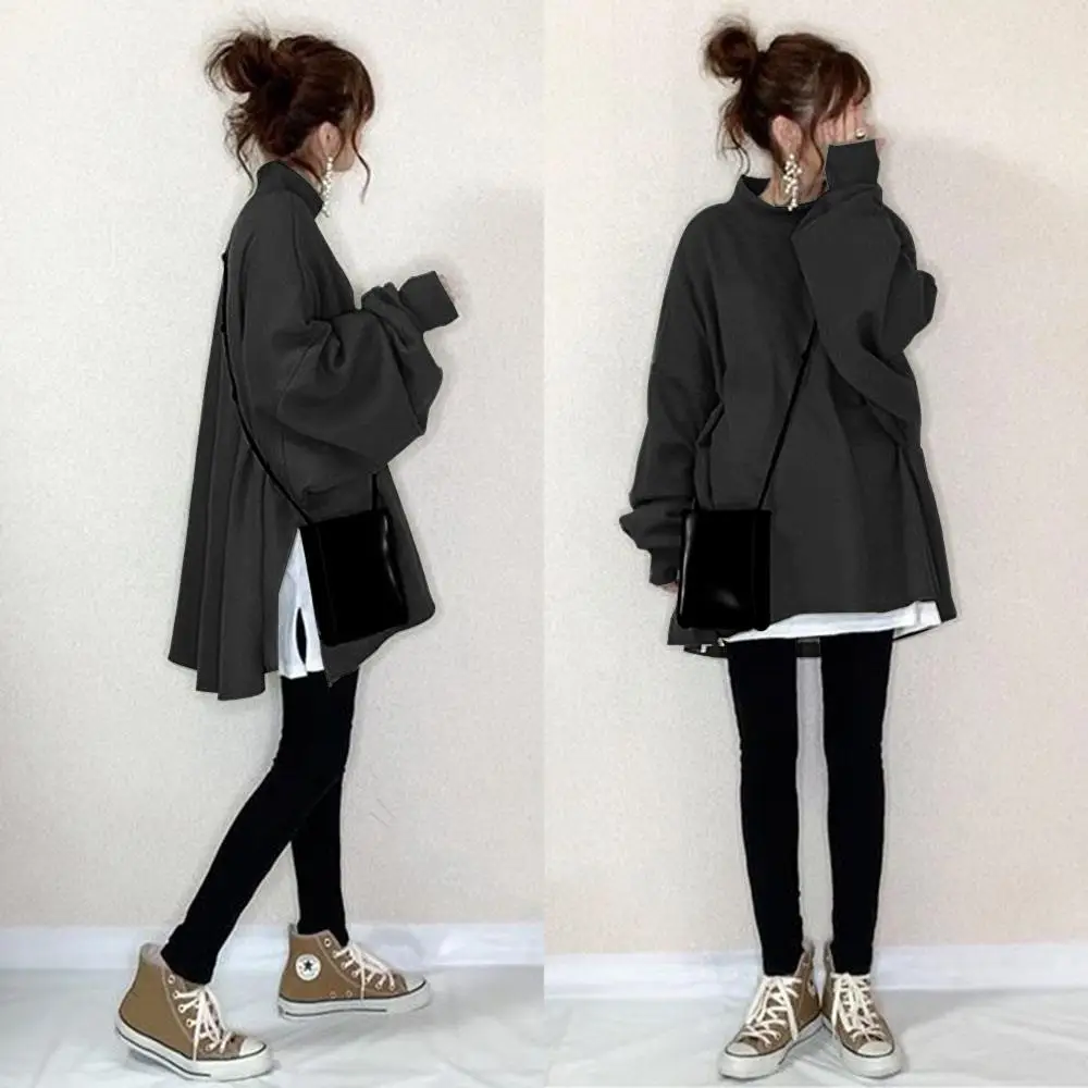 Women Japanese Style 2-Piece Sweatshirt Set Olive Green - Image 13