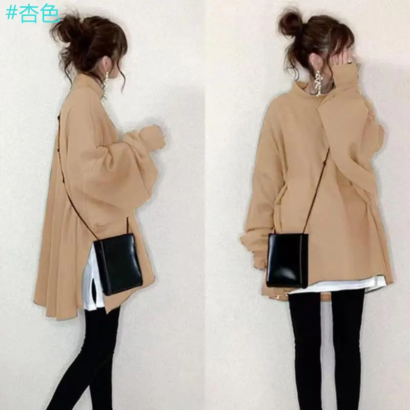Women Japanese Style 2-Piece Sweatshirt Set Olive Green - Image 10