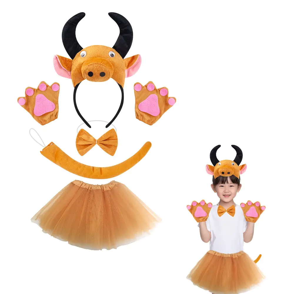 Halloween Cow Headband for Women Cartoon Hair Accessory - Image 9
