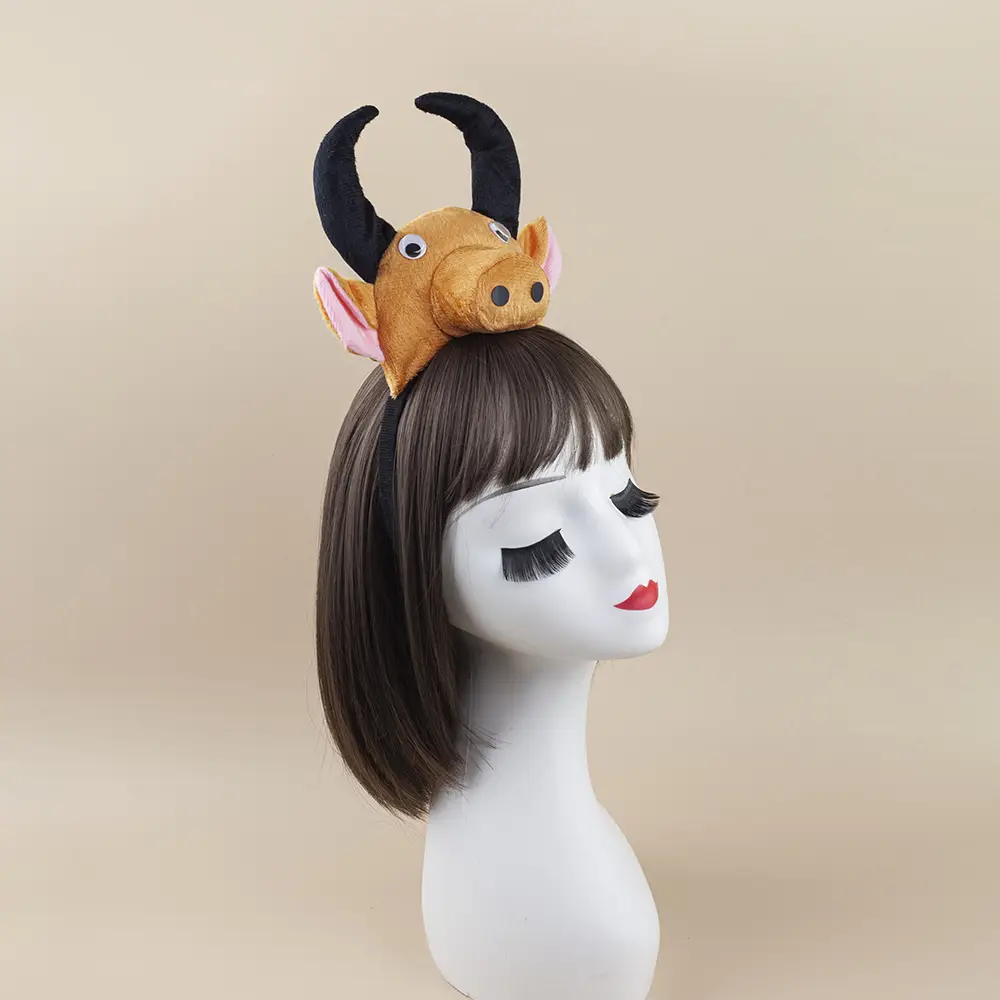 Halloween Cow Headband for Women Cartoon Hair Accessory - Image 11