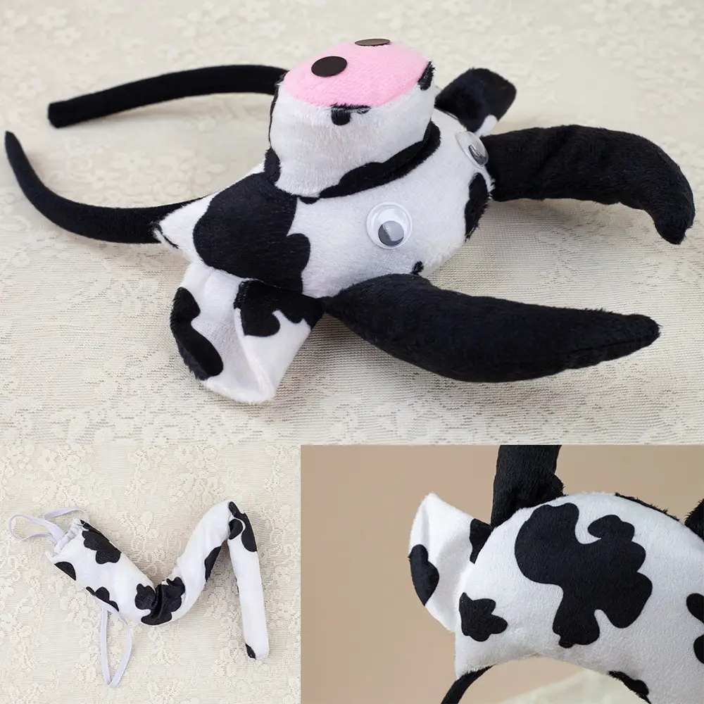 Halloween Cow Headband for Women Cartoon Hair Accessory - Image 12