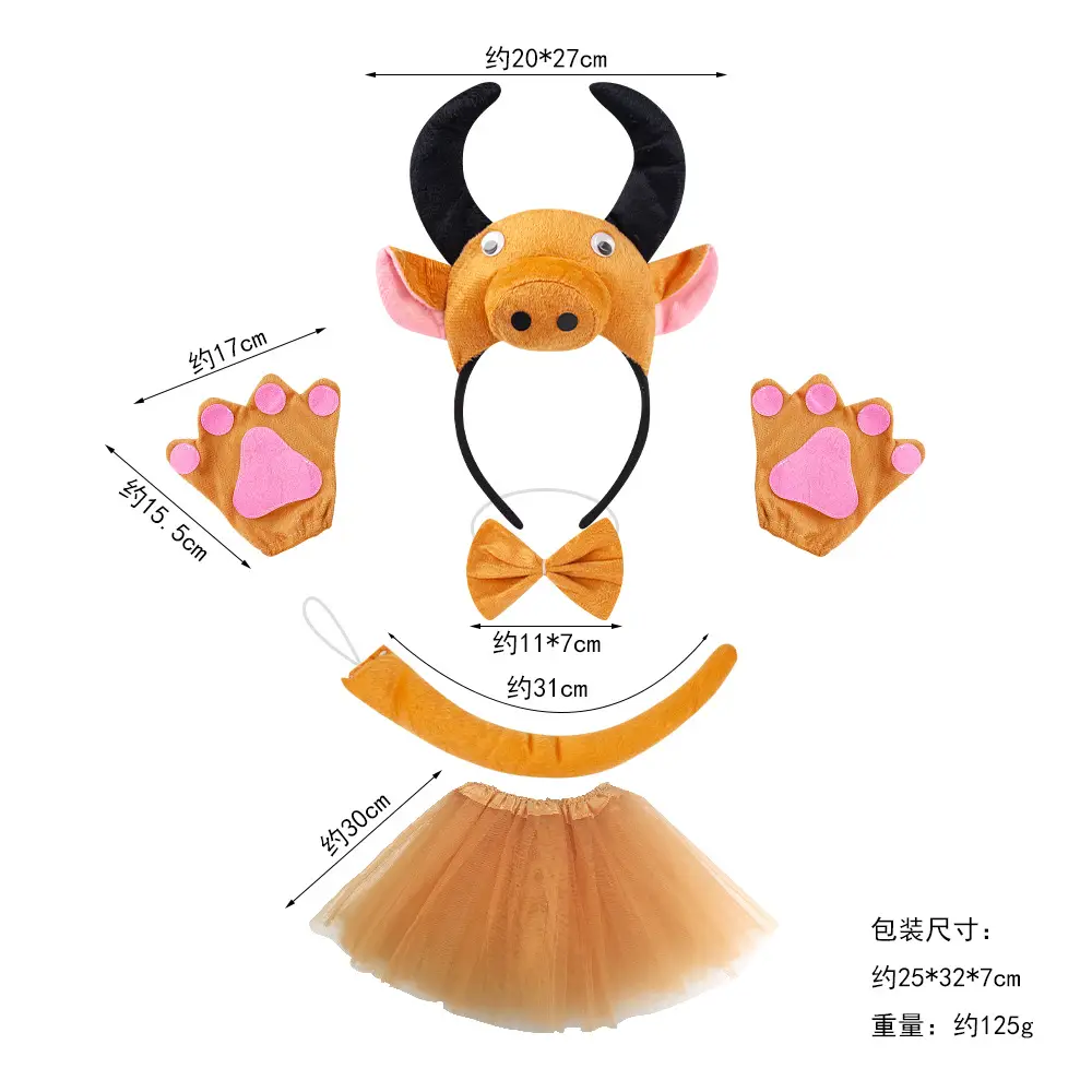 Halloween Cow Headband for Women Cartoon Hair Accessory - Image 7