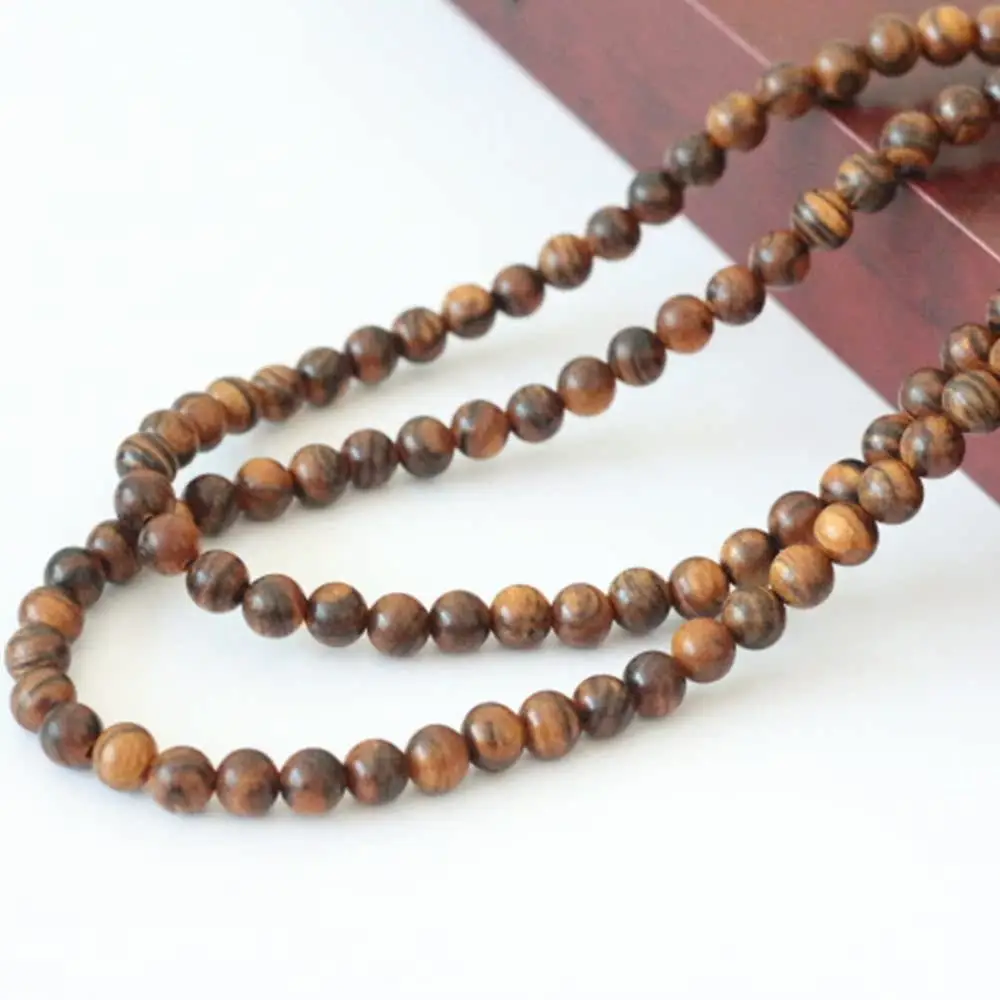 Indonesian Tiger Skin Pattern 108 Beads Bracelet - Image 4