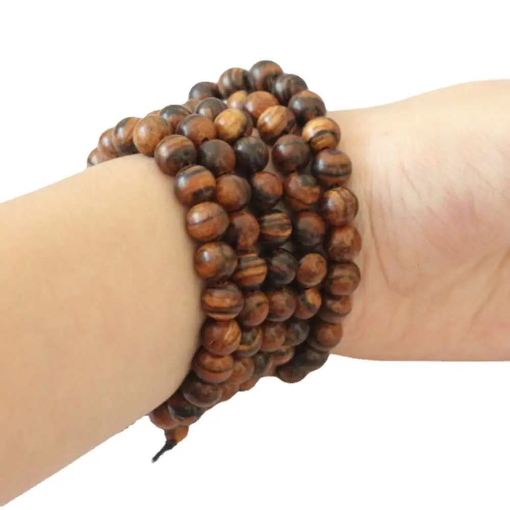 Indonesian Tiger Skin Pattern 108 Beads Bracelet - Image 5