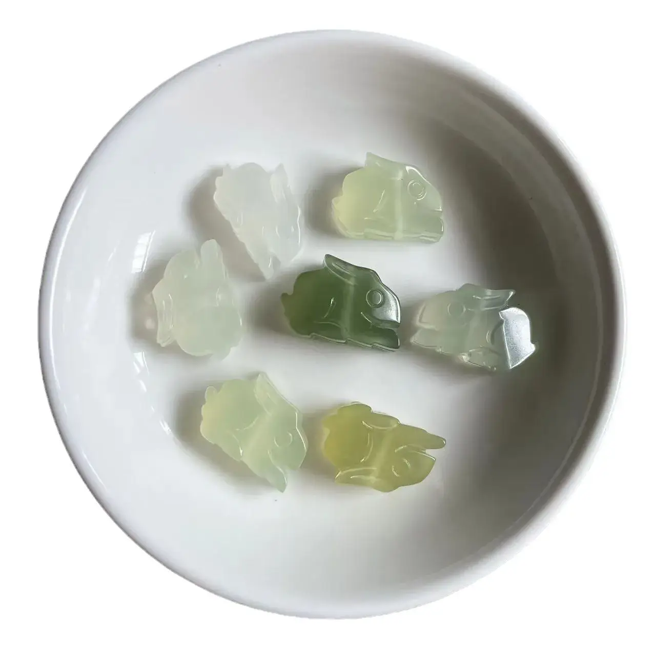 Jade Pendant Jewelry White Beads Handstring Hanging - Image 5