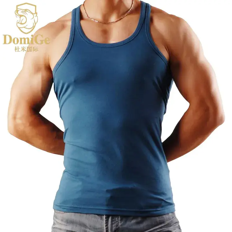 Men's Cotton Sleeveless Fitness Vest Black
