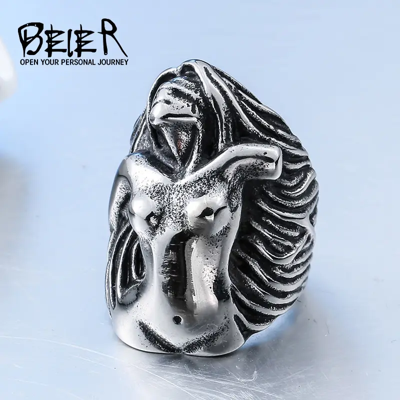 Beier Venus Goddess Ring Titanium Steel Big Size - Image 3