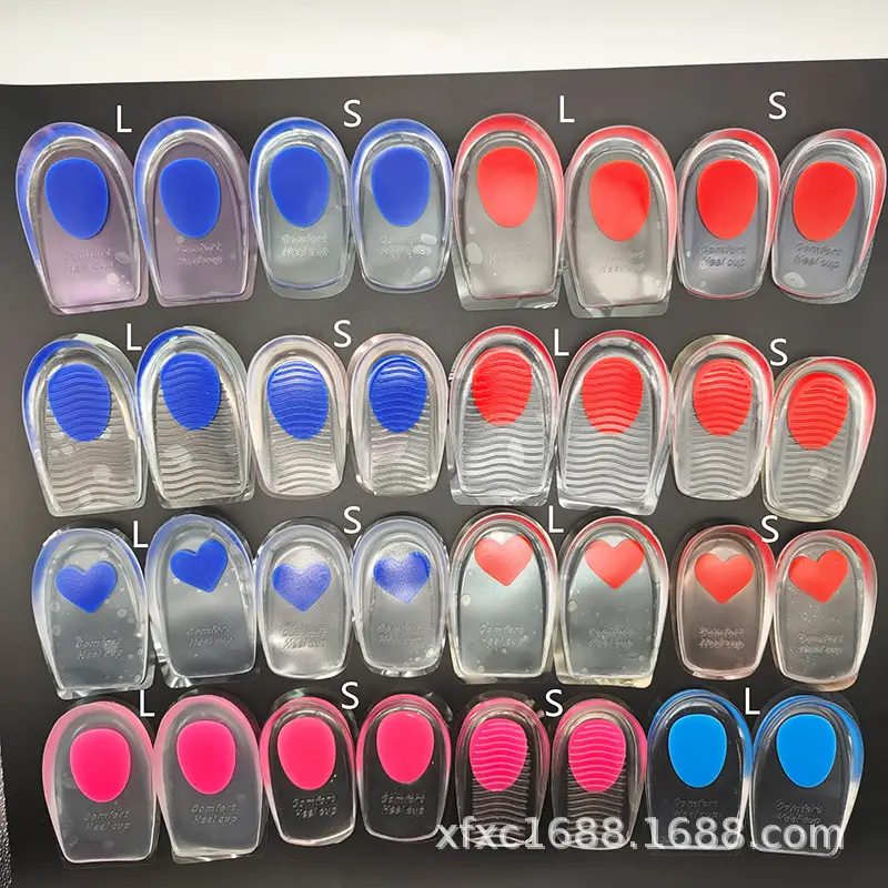 Heel Pad Silicone Heel Pad Transparent Sports Shock Absorbing Inner Height Height Insole U-Shaped Heel Pad PU Half Size Heel Pad - Image 24