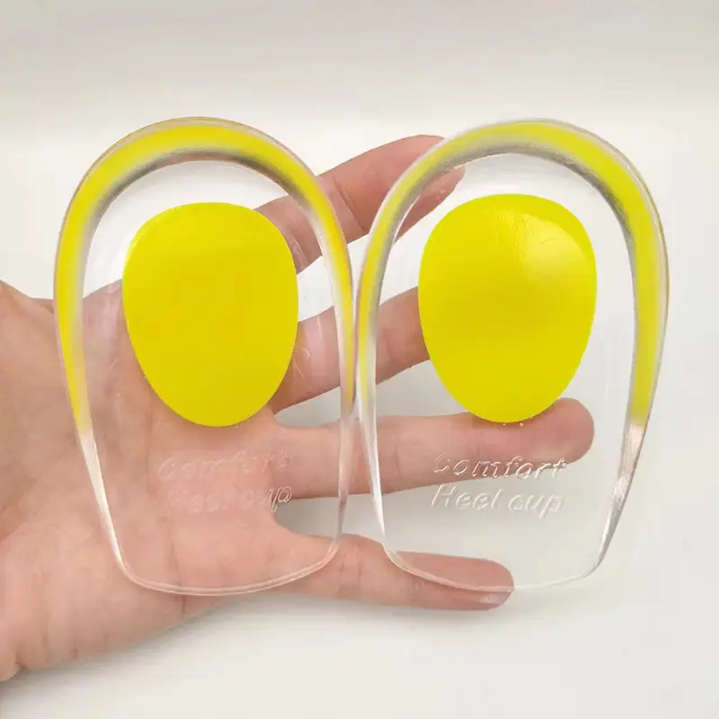 Heel Pad Silicone Heel Pad Transparent Sports Shock Absorbing Inner Height Height Insole U-Shaped Heel Pad PU Half Size Heel Pad - Image 10