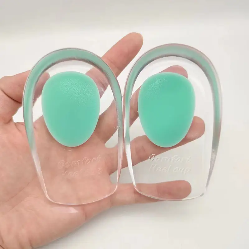 Heel Pad Silicone Heel Pad Transparent Sports Shock Absorbing Inner Height Height Insole U-Shaped Heel Pad PU Half Size Heel Pad - Image 11