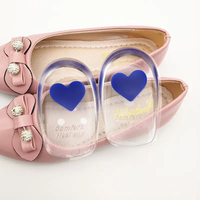 Heel Pad Silicone Heel Pad Transparent Sports Shock Absorbing Inner Height Height Insole U-Shaped Heel Pad PU Half Size Heel Pad - Image 19