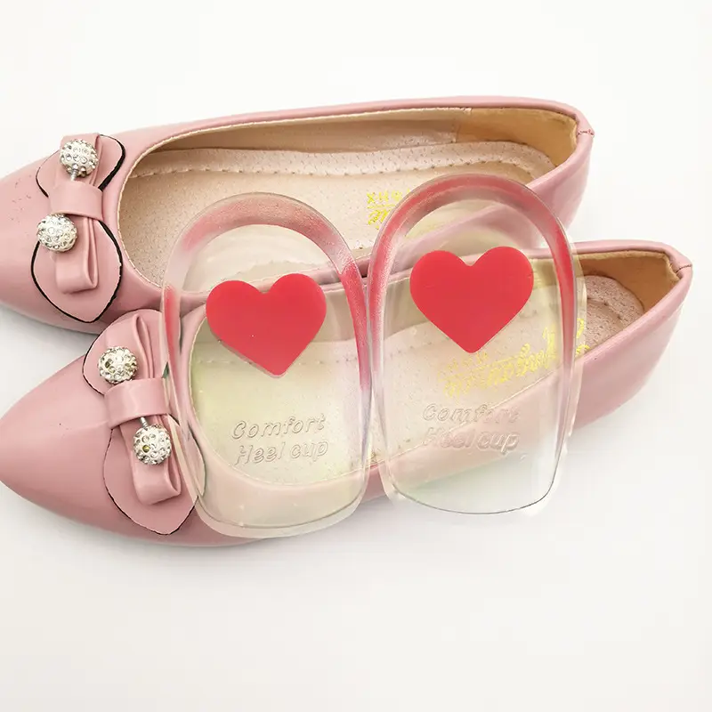 Heel Pad Silicone Heel Pad Transparent Sports Shock Absorbing Inner Height Height Insole U-Shaped Heel Pad PU Half Size Heel Pad - Image 20