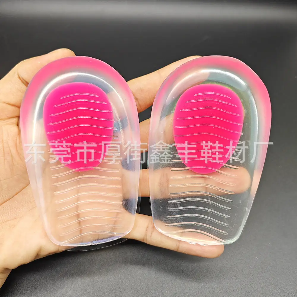 Heel Pad Silicone Heel Pad Transparent Sports Shock Absorbing Inner Height Height Insole U-Shaped Heel Pad PU Half Size Heel Pad - Image 21